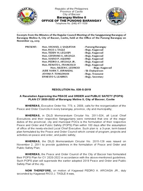 bpops plan resolution|Resolution On Approving Pops Plan .